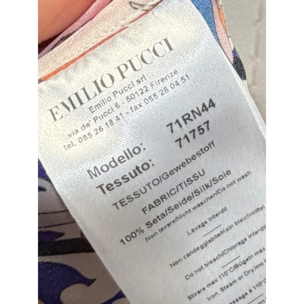 Emilio Pucci Archivo Ranuncoli Silk Blouse - Picture 7 of 9